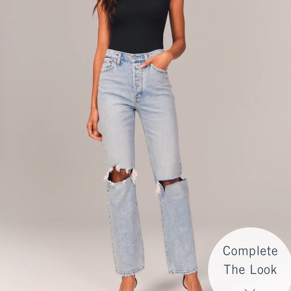 BNWT Abercrombie & Fitch The Dad High Rise Jeans BNWT